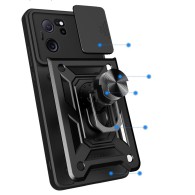 Калъф Tech-Protect Camshield Pro за Xiaomi 13T / 13T Pro, Черен
