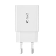 Зарядно Tech-Protect C35W, 2-Port, PD 35W + USB-C, White