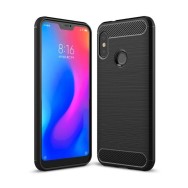 Силиконов калъф Flexible Carbon за Xiaomi Mi A2 Lite / Redmi 6 Pro Черен