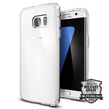 Spigen Ultra Hybrid хибриден кейс с най-висока степен на защита за Samsung Galaxy S7 Edge, Crystal Clear