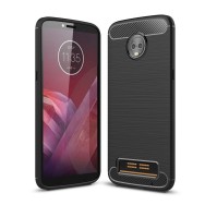 Силиконов калъф Flexible Carbon за Motorola Moto Z3 Play Черен