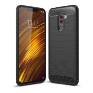 Силиконов калъф Flexible Carbon за Xiaomi Pocophone F1 Черен
