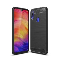 Силиконов калъф Flexible Carbon за Xiaomi Redmi Note 7 Черен