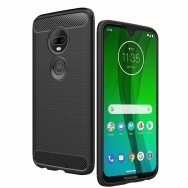 Силиконов калъф Flexible Carbon за Motorola Moto G7 / G7 Plus Черен