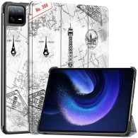 Калъф fixGuard Active SmartCover за Xiaomi Pad 6 / 6 Pro, Retro Eiffel Tower