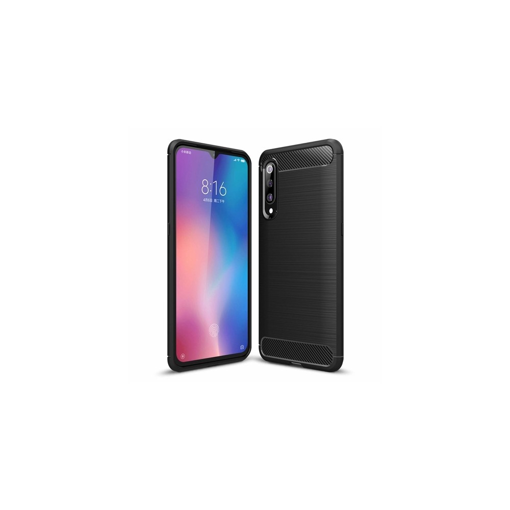 Силиконов калъф Flexible Carbon за Xiaomi Mi 9 Черен