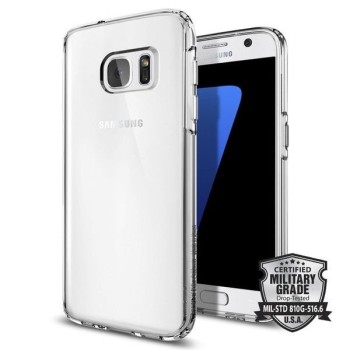 Spigen Ultra Hybrid хибриден кейс с най-висока степен на защита за Samsung Galaxy S7, Crystal Clear