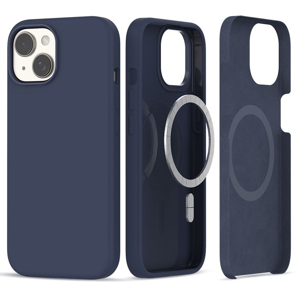 Калъф TECH-PROTECT Silicone Magsafe за iPhone 15, Navy