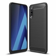 Силиконов калъф Flexible Carbon за Samsung Galaxy A50 Черен