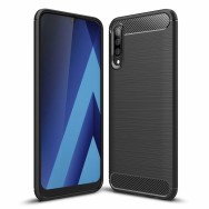 Силиконов калъф Flexible Carbon за Samsung Galaxy A50 Черен