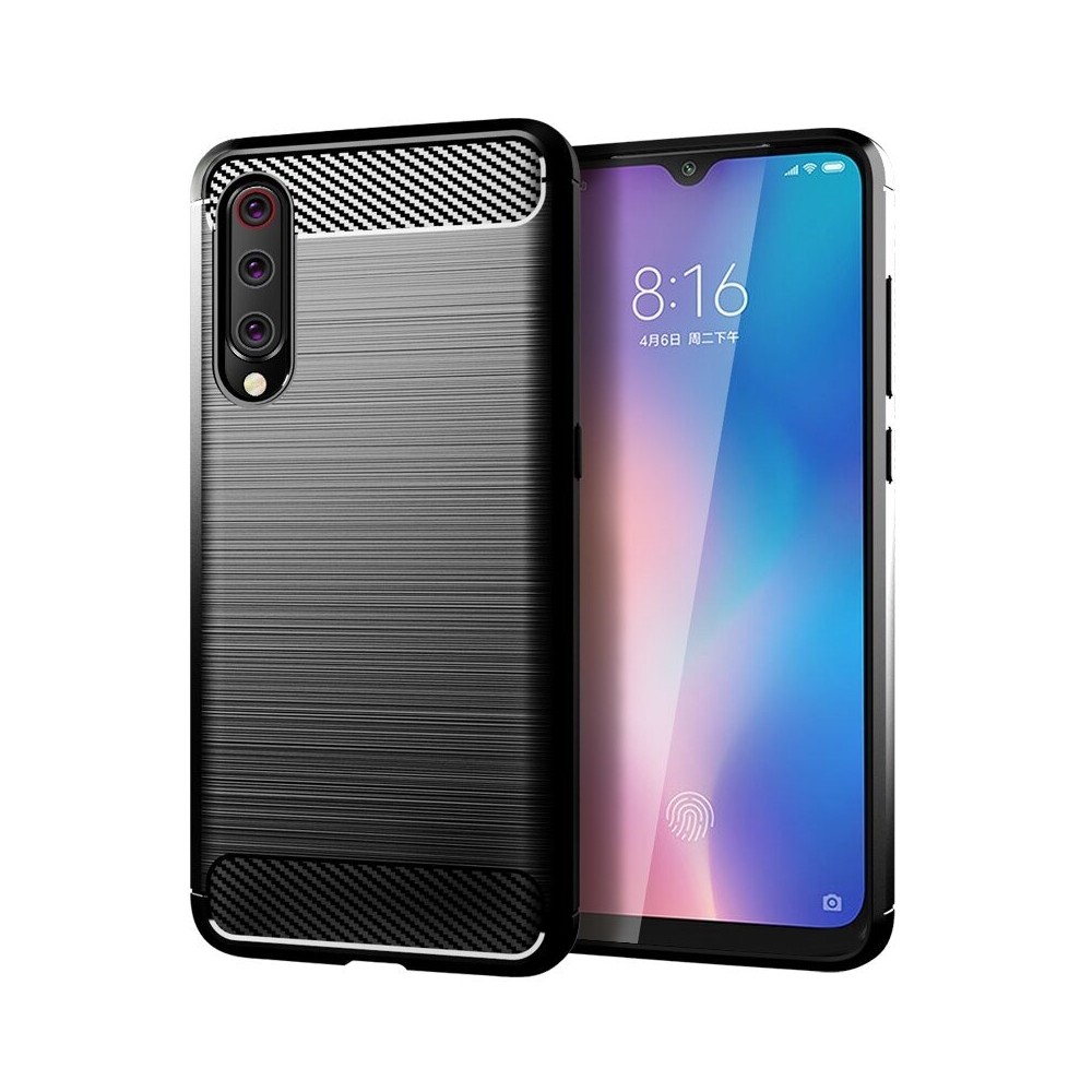 Силиконов калъф Flexible Carbon за Xiaomi Mi A3 / Xiaomi Mi CC9E Черен