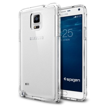 Spigen Ultra Hybrid хибриден кейс с най-висока степен на защита за Samsung Galaxy Note 4, Crystal Clear
