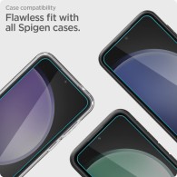 Стъклен протектор Spigen Alm Glas.TR, 2-Pack за Samsung Galaxy S23 FE, Clear