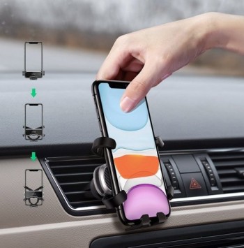 Поставка Ugreen Gravity Drive Air Vent Car Mount Phone Holder (80871), Черен