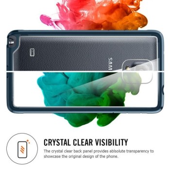 Spigen Ultra Hybrid хибриден кейс с най-висока степен на защита за Samsung Galaxy Note 4, Crystal Clear