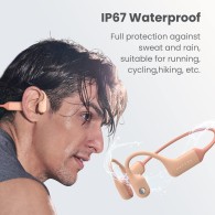 Безжични Слушалки, Xiaomi Haylou BC01, PurFree Bone Conduction,Headphones Bluetooth, Pink