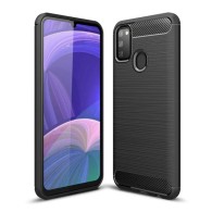 Силиконов калъф Flexible Carbon за Samsung Galaxy M30s Черен