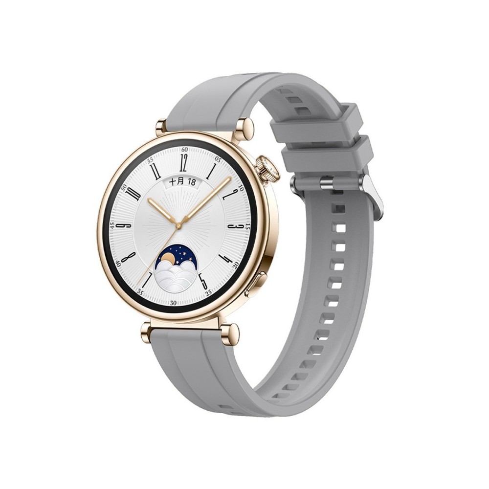 Каишка fixGuard Buckle Silicone Band за Huawei Watch GT4, 41mm, Light Grey