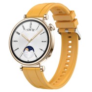 Каишка fixGuard Buckle Silicone Band за Huawei Watch GT4, 41mm, Yellow