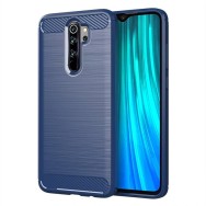 Силиконов калъф Flexible Carbon за Xiaomi Redmi Note 8 Pro, Син