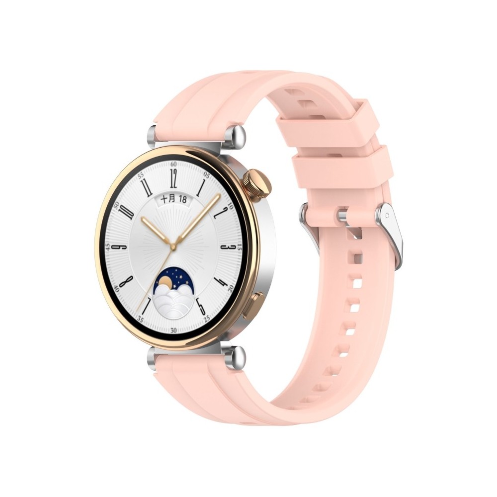 Каишка fixGuard Buckle Silicone Band за Huawei Watch GT4, 41mm, Pink