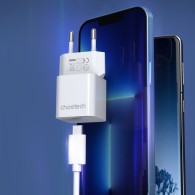 Choetech Mini Wall Charger USB-C 20W PD - захранване за ел. мрежа 20W с USB-C изход
