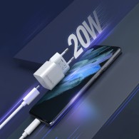 Choetech Mini Wall Charger USB-C 20W PD - захранване за ел. мрежа 20W с USB-C изход