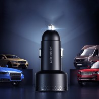 Joyroom Digital Display Dual PD Quick Car Charger 53W - зарядно за кола с USB-A и USB-C