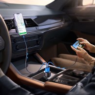 Joyroom Digital Display Dual PD Quick Car Charger 53W - зарядно за кола с USB-A и USB-C