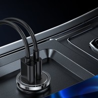 Joyroom Dual USB-A & USB-C Fast Car Charger 45W - зарядно за кола с USB-A и USB-C изход