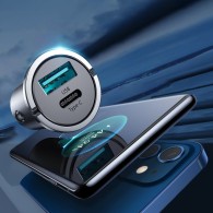 Joyroom Dual USB-A & USB-C Fast Car Charger 45W - зарядно за кола с USB-A и USB-C изход