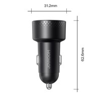 Joyroom Digital Display Dual USB-C Fast Car Charger 70W PD - зарядно за кола с 2xUSB-C изход