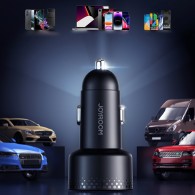 Joyroom Digital Display Dual USB-C Fast Car Charger 70W PD - зарядно за кола с 2xUSB-C изход