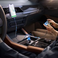 Joyroom Digital Display Dual USB-C Fast Car Charger 70W PD - зарядно за кола с 2xUSB-C изход