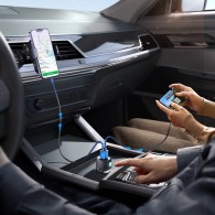 Joyroom Dual USB-A & USB-C Fast Car Charger 60W With Light Button - зарядно за кола с USB-A и USB-C изход