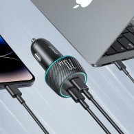 Joyroom Dual USB-C Fast Car Charger 70W PD - зарядно за кола с 2xUSB-C изход