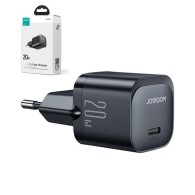 Joyroom Mini USB-C PD Fast Charger 20W - захранване за ел. мрежа с USB-C изход с технология за бързо зареждане (черен)