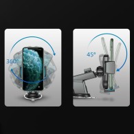 Joyroom Car Phone Holder Telescopic Arm - универсална разтягаща се поставка за таблото, ширина от 60 до 87 мм (черен)