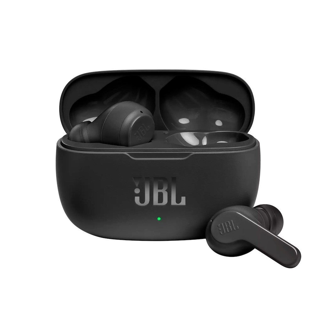 JBL Wave 200 TWS Earphones - безжични блутут слушалки със зареждащ кейс (черен)