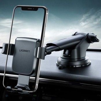 Поставка Ugreen Gravity Car Mount Dashboard Windshield Phone Bracket Holder (60990), Черен