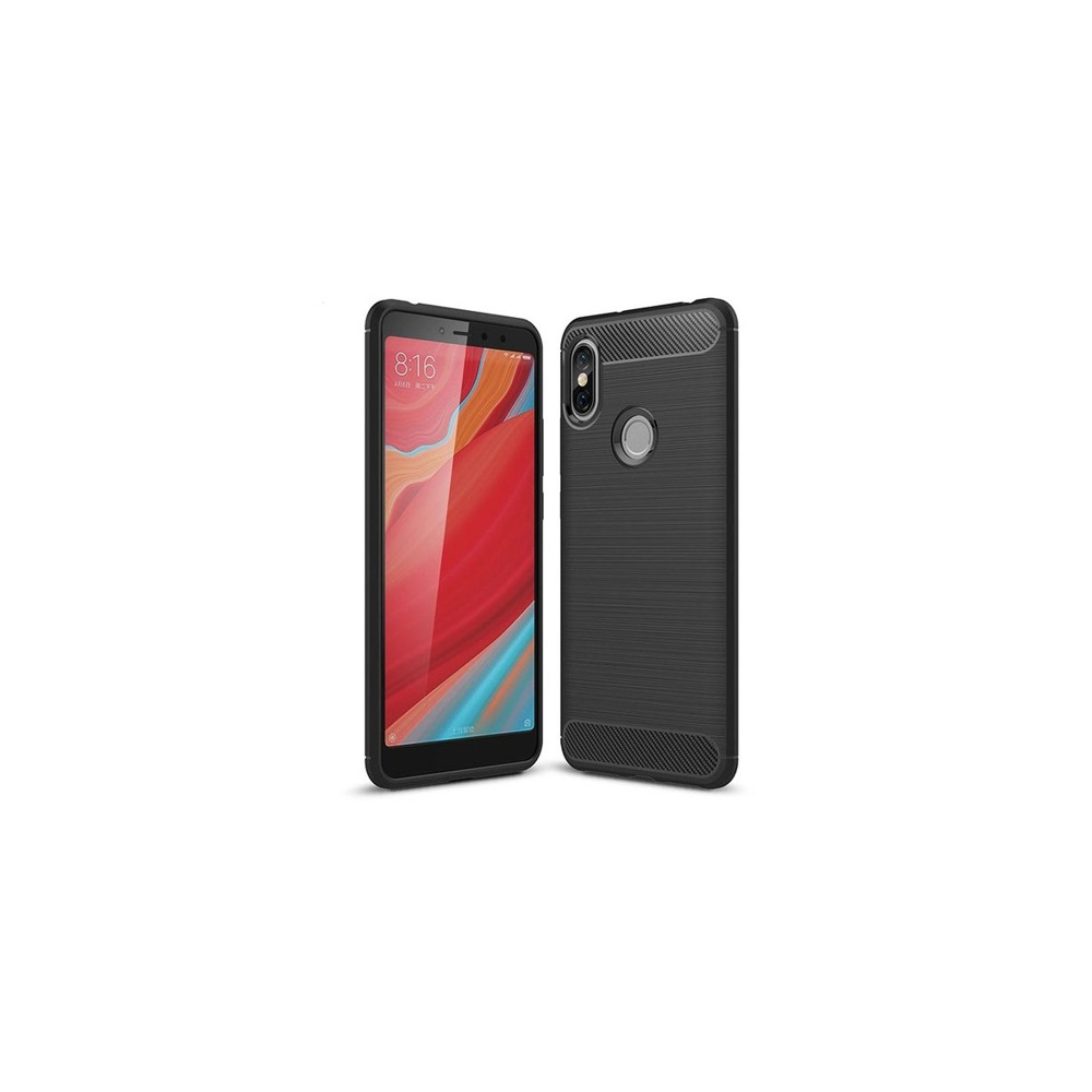 Силиконов калъф Flexible Carbon за Xiaomi Redmi S2, Черен