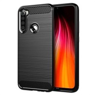 Силиконов калъф Flexible Carbon за Xiaomi Redmi Note 8T, Черен