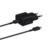 copy of Комплект Зарядно 220V Samsung USB-C, 25W, GaN, Travel Charger - Черен, Blister Pack