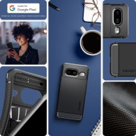 Калъф Spigen Rugged Armor За Google Pixel 8, Matte Black