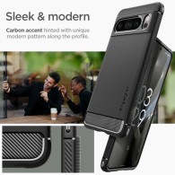 Калъф Spigen Rugged Armor За Google Pixel 8 Pro, Matte Black