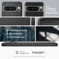 Калъф Spigen Liquid Air за Google Pixel 8 Pro, Matte Black