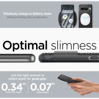 Калъф Spigen Liquid Air за Google Pixel 8 Pro, Matte Black