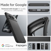 Калъф Spigen Liquid Air за Google Pixel 8 Pro, Matte Black