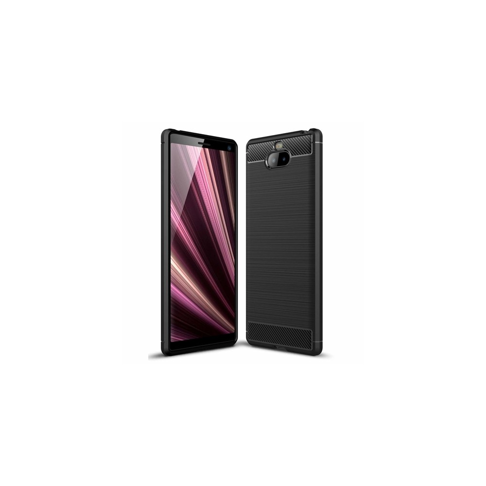 Силиконов калъф Flexible Carbon за Sony Xperia XA 3 Ultra , 10 Plus , Черен