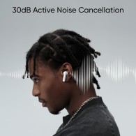 Слушалки Realme Buds T300 Truly Wireless in-Ear Earbuds, Bluetooth, Black